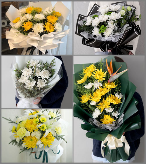 贵州毕节市赫章县野马川镇花角村白事花束代送